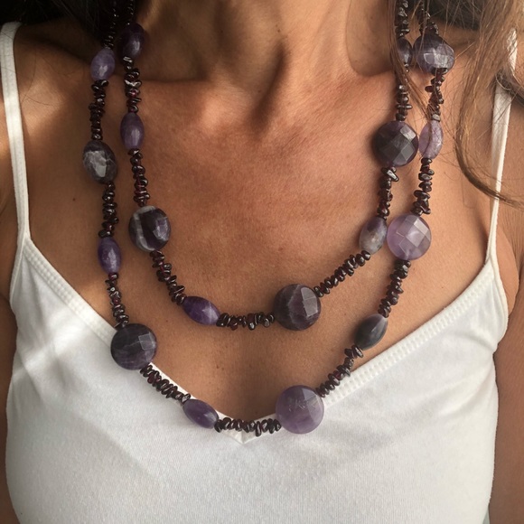 SOLD JAY KING MINE FINDS AMETHYST BEADED NECKLACE - Picture 2 of 8